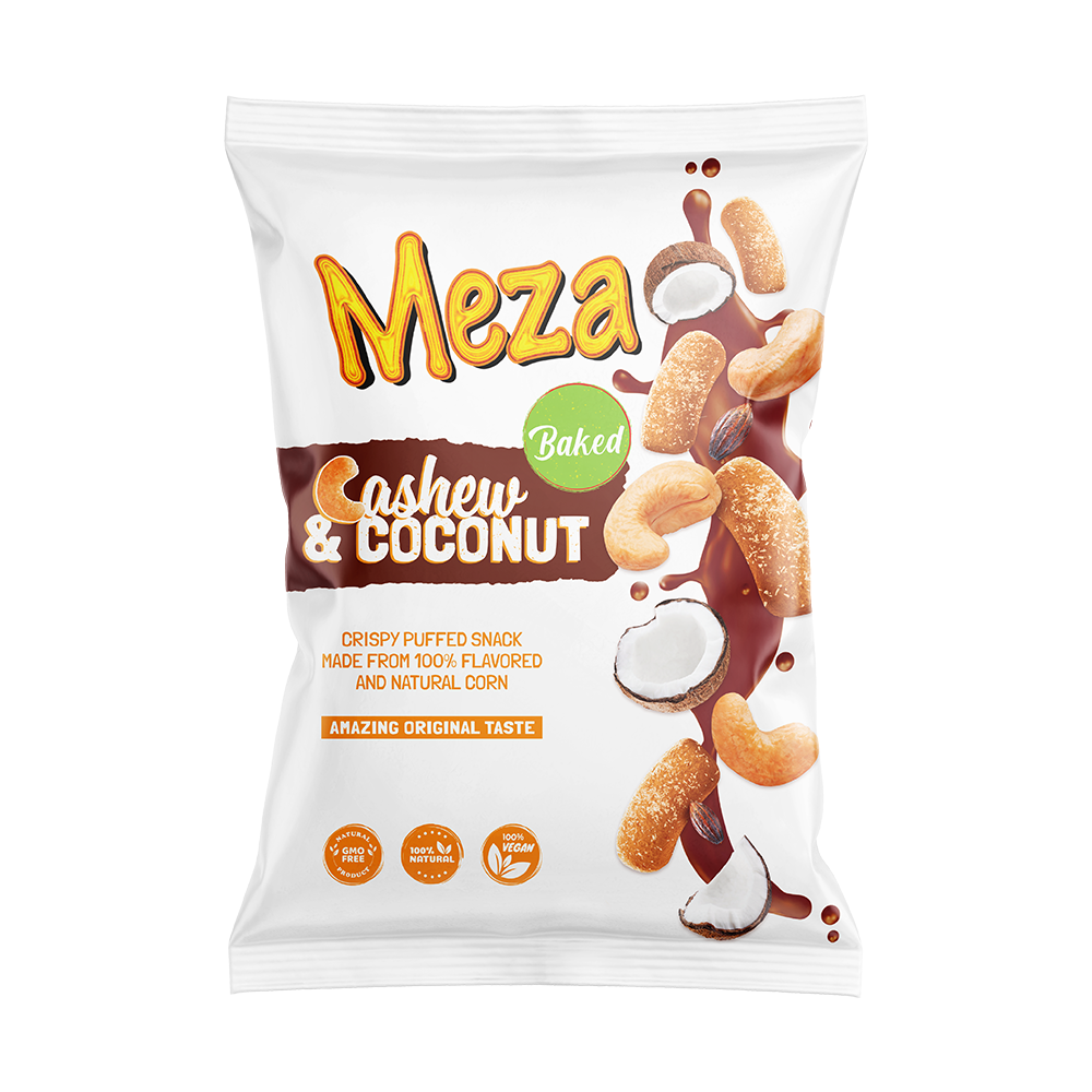 Corn Puffs Cashew &amp; Coconut (18 packs × 140g)